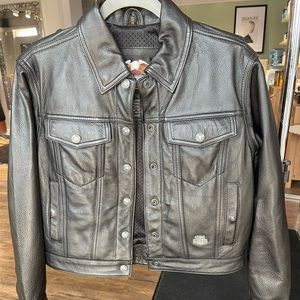 Womens Harley Davidson Leather Biker Jacket